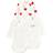 MarMar Copenhagen Baby Heart Wrap Bodysuit 2-pack - White/Red (A00AZ00000)