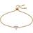 Skagen Glass Stone & Crystal Chain Bracelet