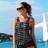 Wiki Kreta Tankini Top Black pattern C/D