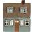 Ib Laursen Nyhavn House for Tea Light Grey/Brown Värmeljuslykta 17.5cm