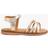 Accessorize Angels Kids' Plaited Strappy Sandals, Gold