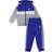 adidas Infant Tiberio 3-Stripes Colorblock Fleece Tracksuit - Semi Lucid Blue/White/Medium Grey Heather ( IJ6323)