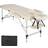 tectake Massagebriks i Aluminium med 2 zoner - Beige