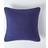 Homescapes Cotton Plain Cushion Cover Blue