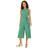 MELA Yumi Mela Ditsy Daisy Sleeveless Culotte Jumpsuit, Green