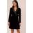 Adrianna Papell Velvet Tuxedo Dress