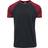 Urban Classics Raglan Contrast Tee T-Shirt - Black/Burgundy