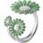 Georg Jensen Daisy Call Ring - Silver/Green
