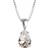 Caroline Svedbom Petite Drop Halsband - Crystal Rhodium