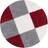 THE RUGS Myshaggy Red, Grey, White 120cm