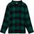 Name It Kid's Checked Overshirt - Rain Forest