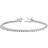 Aurate Classic Diamond Tennis Bracelet - Silver/Transparent