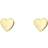 Ted Baker Harly Tiny Heart Gold Studs - Gold