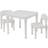 Liberty House Toys Kids Table & 2 Chair Set White