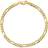 Bloomingdale's Flat Figaro Chain Bracelet - Gold