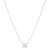 Sif Jakobs Ellera Quadrato Necklace - Silver/Transparent