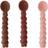 OYOY Cuillère Mellow Lot de 3 Nutmeg-rose-choko