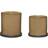 Hübsch Era flower pots brown set of 2 pieces ∅20cm
