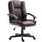 Homcom Vinsetto Swivel Rolling Brown Office Chair 104cm