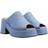 Ganni Platform denim mules blue