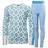 Helly Hansen Graphic Lifa Merino Baselayer Set - Bright Blue