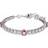 Swarovski Matrix Tennisarmband, blandade snitt, rosa, rodiumpläterad, Medium, Kristaller, rodiumpläterade, Kristaller