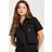 Dickies Cropped Work Shirt Woman - Black