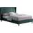 SECONIQUE Amelia Dark Bed Panel Stitched Winged Headboard 4ft6 160.5x211cm