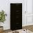 vidaXL Skoskab 63 x 24 x 147 cm Konstrueret Træ Sort Skostativ