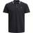 Jack & Jones Bluwin Plain Spread Collar Polo - Black