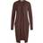 Vila Ril Long Knitted Cardigan - Shaved Chocolate