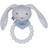 Smallstuff Rangle, silikone Knitted Bunny Light Blue