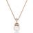 Swarovski Originally pendant, White, Rose gold-tone plated