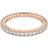 Swarovski Vittore ring, Round cut, White, Rose gold-tone finish