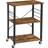 Vasagle Serving Rustic Brown Trolley Table 40x60cm