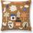 ferm LIVING Village Pudebetræk Brun (40x40cm)