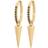 Edblad Peak Hoops Sparkle Black Gold