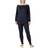 Calida Soft Cotton Pyjama - White/Navy