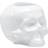 Kosta Boda Skull Lysestage 8.5 cm Hvid Fyrfadsstage