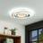 Lindby Rebeka White/Anthracite Ceiling Flush Light 50cm