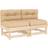 vidaXL Midtermoduler havesofa 2 Modulsofa