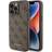 Guess iPhone 15 Pro Max Mobilskal 4G Metal Gold Logo Brun