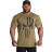 Gasp Skull Standard Tee, Army Green Melange