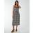 Blue Vanilla womens pleated midi slip dress with lace trim