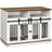 Pawhut Dog Crate Furniture for Small & Large Dogs with Movable Divider, Dog Cage