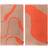 Mette Ditmer Nova Arte Badehåndklæde Orange, Beige