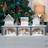 St Helens Wooden White/Grey Christmas Scenery Ground Lighting