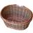 RED HAMPER Hamper S027/HOME Oval Swing Handle Shopping Basket