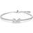 Swarovski Mesmera armband, blandade snitt, vit, rodiumpläterad, Medium, Rodiumpläterad, zirkon, Kristaller