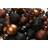 100 Brown Black Balls Shatterproof Christmas Tree Ornament